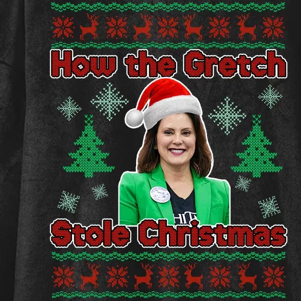 How The Gretch Stole Christmas Ugly Christmas Sweater Hooded Wearable Blanket