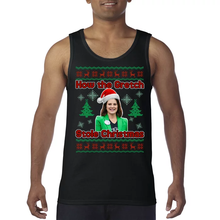 How The Gretch Stole Christmas Ugly Christmas Sweater Tank Top