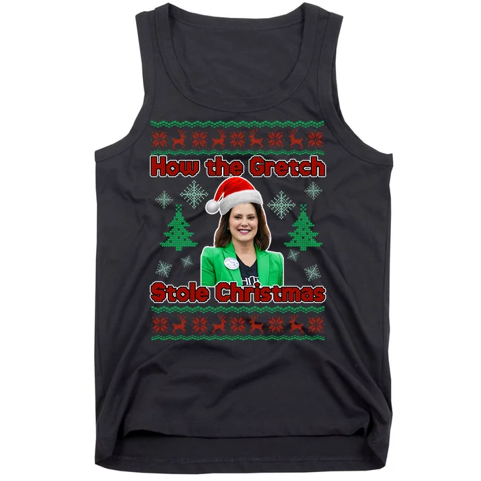 How The Gretch Stole Christmas Ugly Christmas Sweater Tank Top