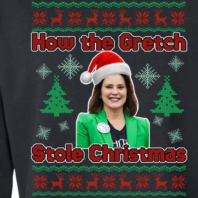 How The Gretch Stole Christmas Ugly Christmas Sweater Cropped Pullover Crew