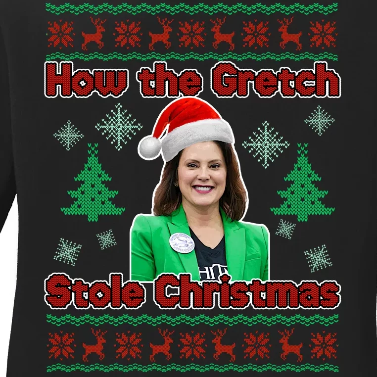 How The Gretch Stole Christmas Ugly Christmas Sweater Ladies Long Sleeve Shirt