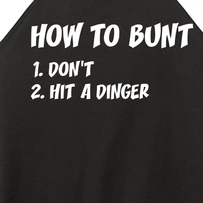 How To Bunt Don't Hit A Dinger Women’s Perfect Tri Rocker Tank