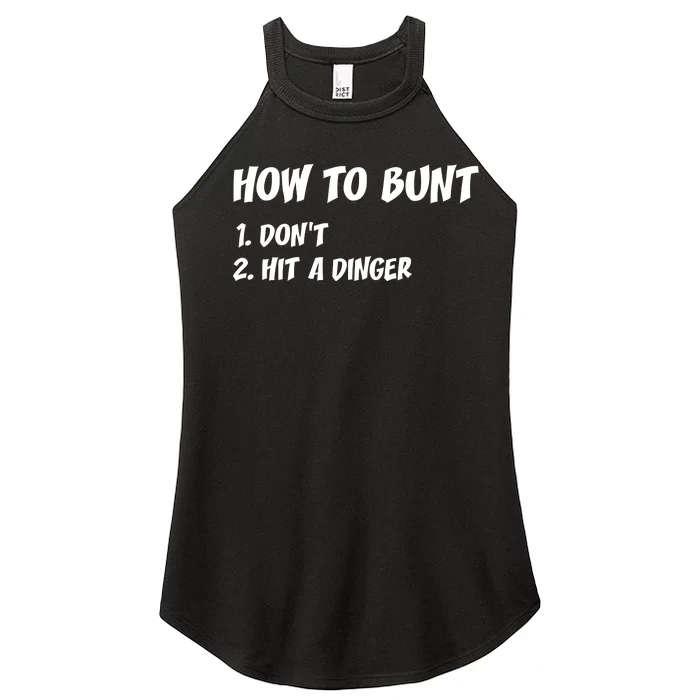 How To Bunt Don't Hit A Dinger Women’s Perfect Tri Rocker Tank