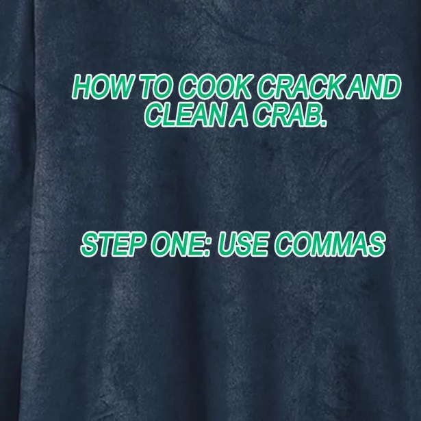 How To Cook Crack And Clean A Crab Use Commas Hooded Wearable Blanket