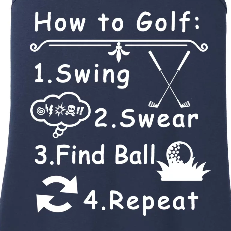 How To Golf Funny Ladies Essential Tank