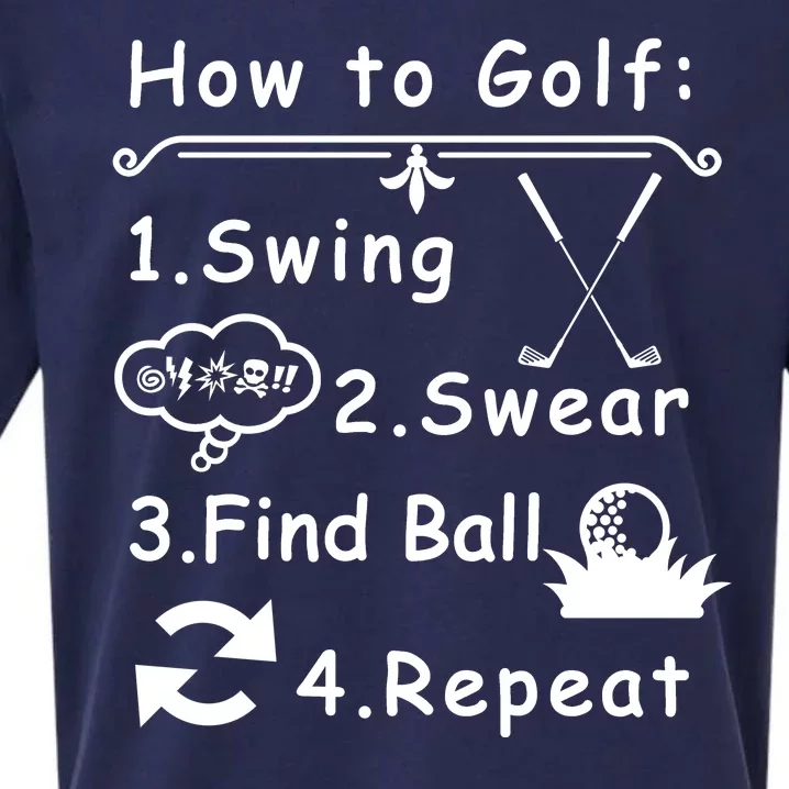 How To Golf Funny Sueded Cloud Jersey T-Shirt