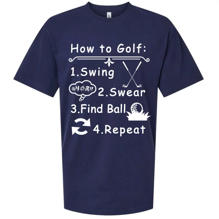 How To Golf Funny Sueded Cloud Jersey T-Shirt