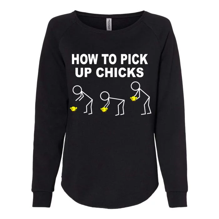 How To Pick Up Chicks Womens California Wash Sweatshirt