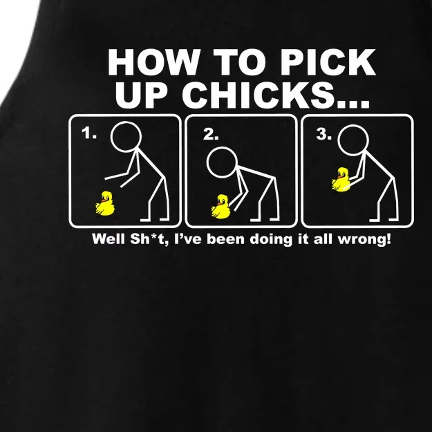 How To Pick Up Doing It Wrong Ladies Tri-Blend Wicking Tank