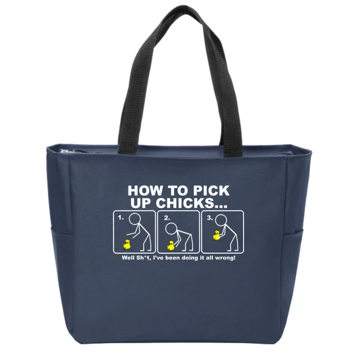 How To Pick Up Doing It Wrong Zip Tote Bag