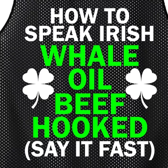 How To Speak Irish Mesh Reversible Basketball Jersey Tank