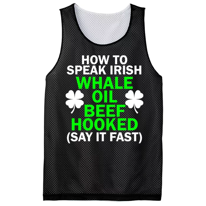 How To Speak Irish Mesh Reversible Basketball Jersey Tank