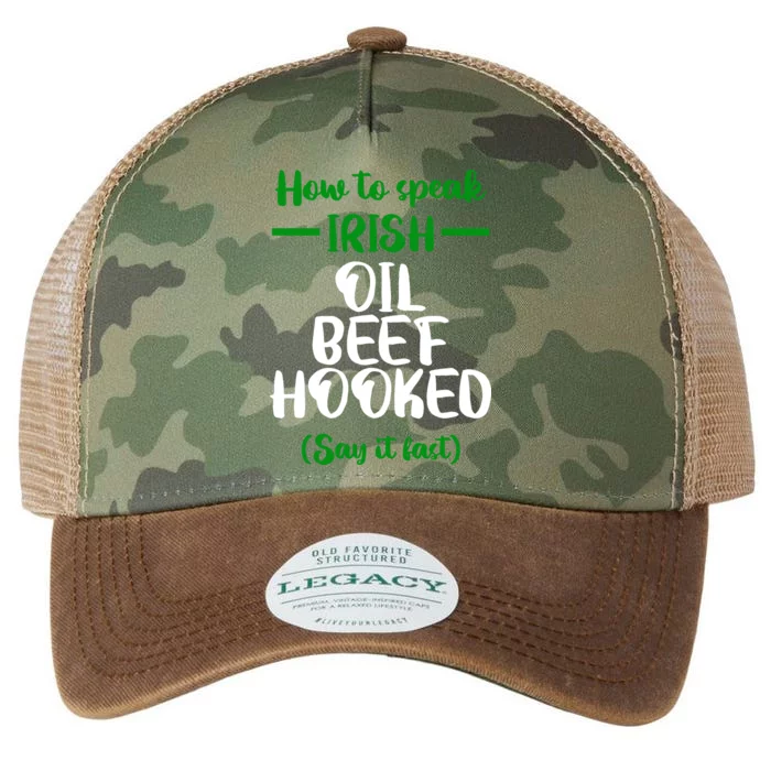 How to speak irish Funny Legacy Tie Dye Trucker Hat