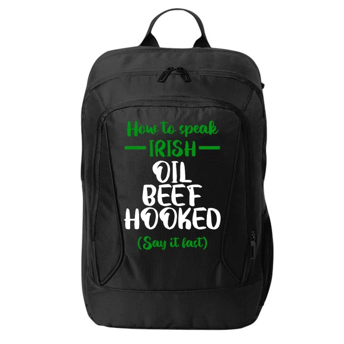 How to speak irish Funny City Backpack