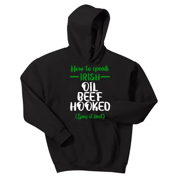 How to speak irish Funny Kids Hoodie