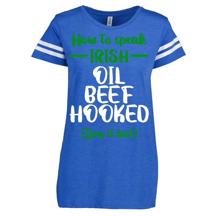 How to speak irish Funny Enza Ladies Jersey Football T-Shirt