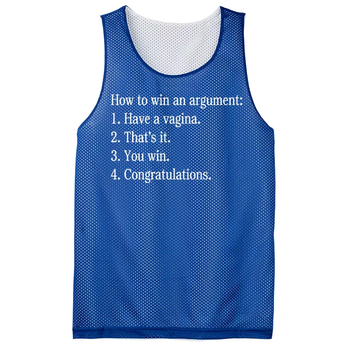 How To Win An Argument Have A Vagina Mesh Reversible Basketball Jersey Tank