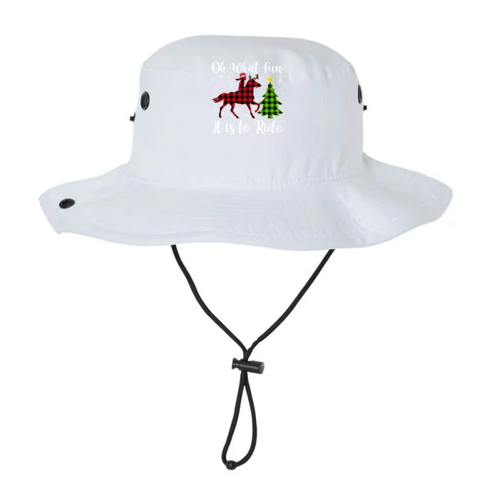 Horse Oh What Fun It Is To Ride Christmas Xmas Girls Great Gift Legacy Cool Fit Booney Bucket Hat