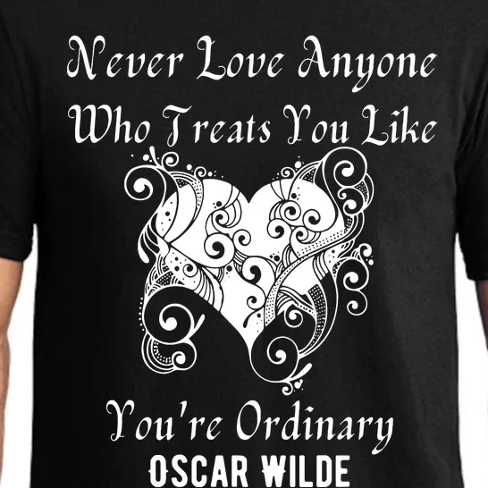 Heart Oscar Wilde Irish Poet Author Never Love Valentine Mom Pajama Set