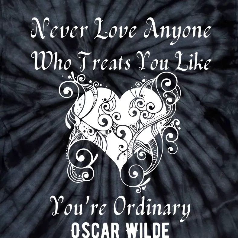 Heart Oscar Wilde Irish Poet Author Never Love Valentine Mom Tie-Dye T-Shirt