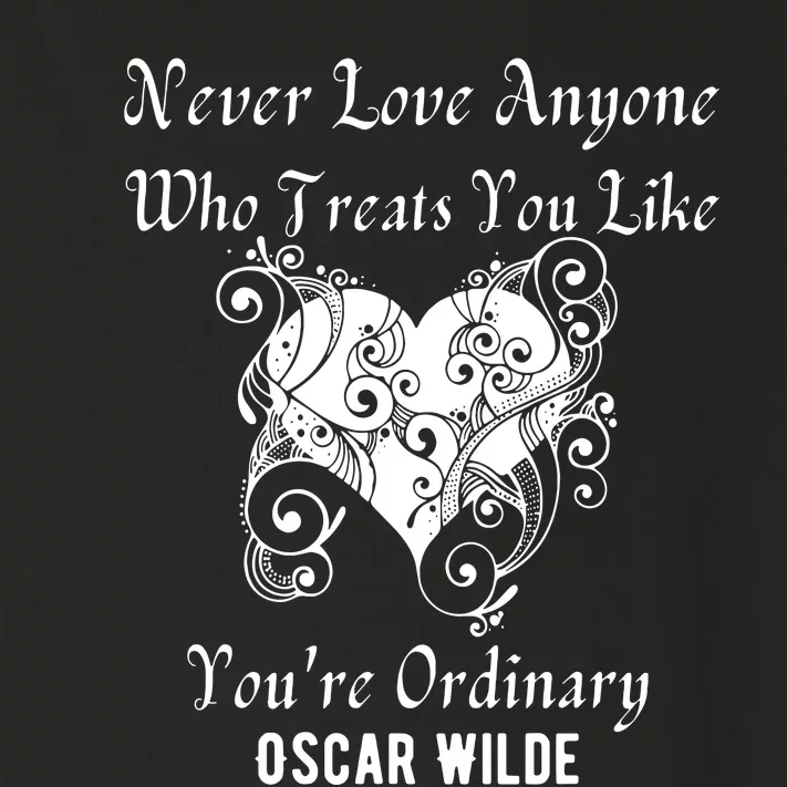 Heart Oscar Wilde Irish Poet Author Never Love Valentine Mom Toddler Long Sleeve Shirt