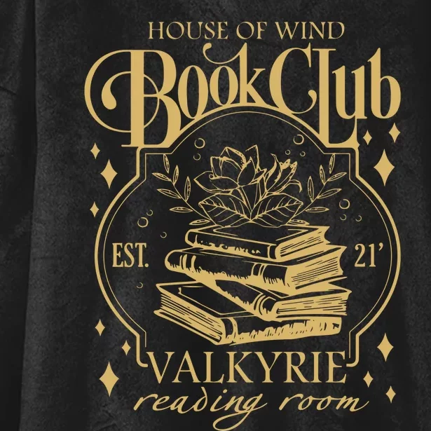 House Of Wind Book Club Hooded Wearable Blanket