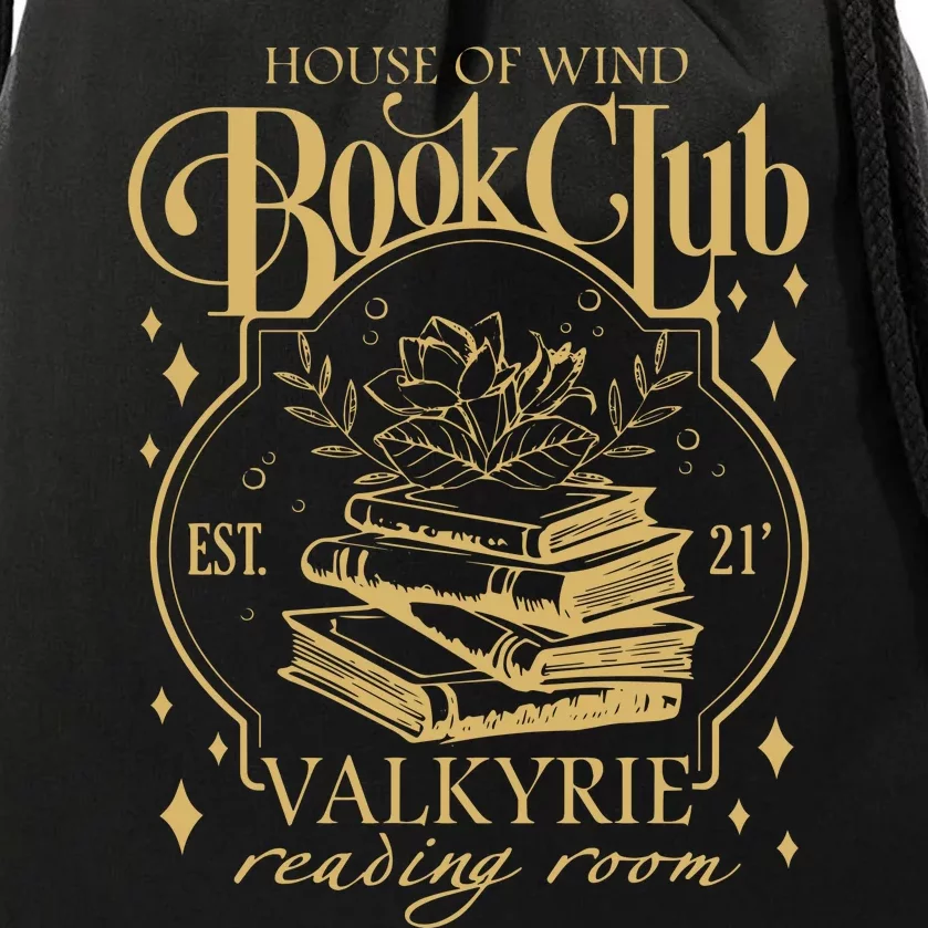 House Of Wind Book Club Drawstring Bag