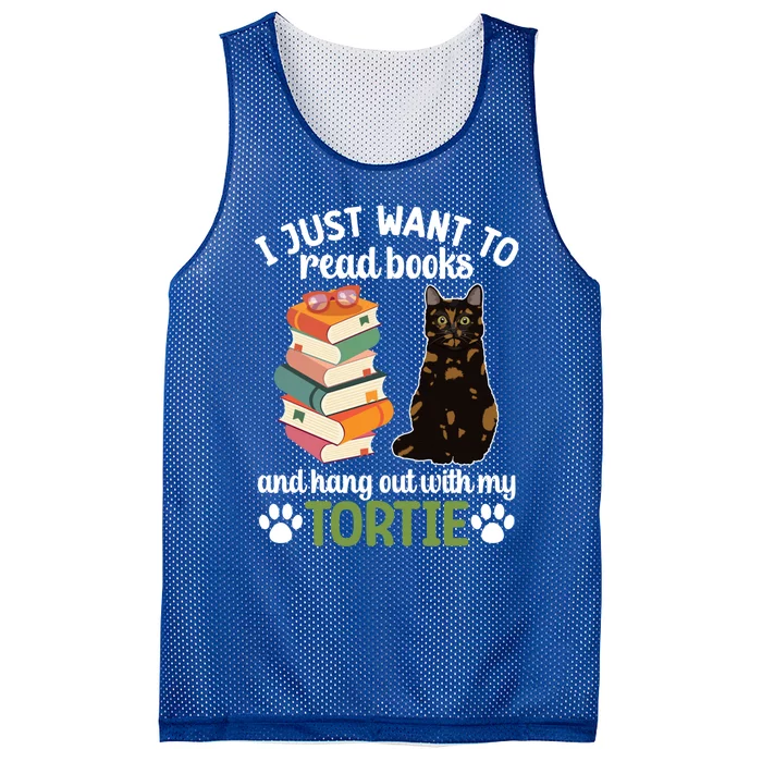 Hang Out With My Tortie Cat Owner Tortoiseshell Cat Lover Gift Mesh Reversible Basketball Jersey Tank