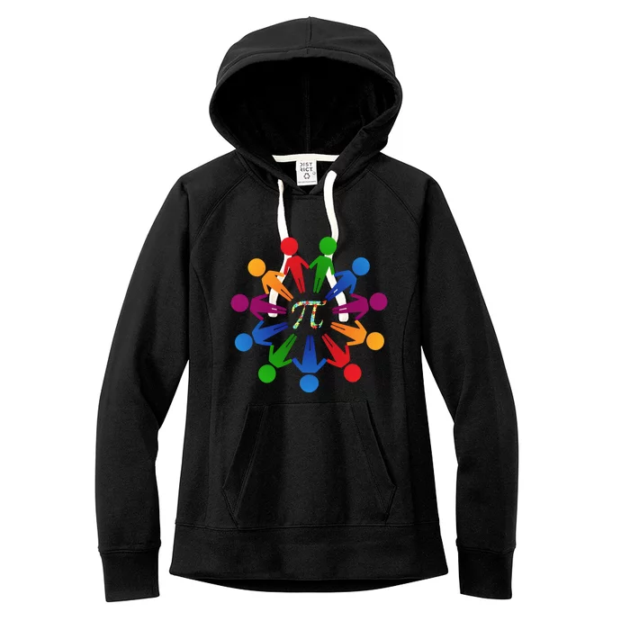 Happy Outfit With Pi Day Gift Women's Fleece Hoodie