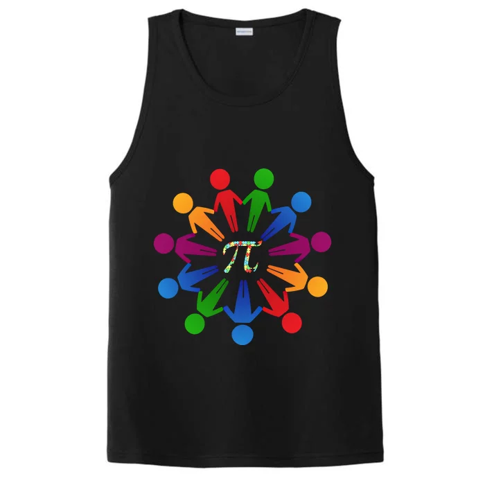 Happy Outfit With Pi Day Gift Performance Tank