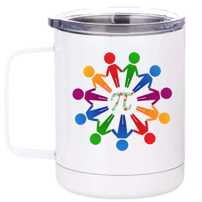 Happy Outfit With Pi Day Gift Front & Back 12oz Stainless Steel Tumbler Cup