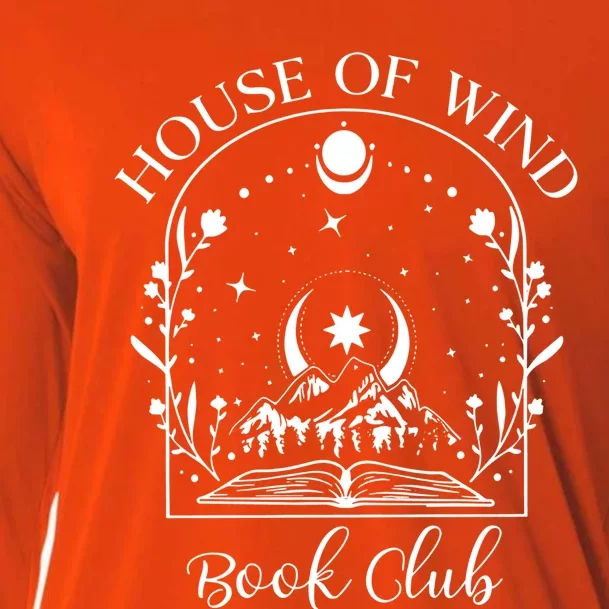 House Of Wind Book Club Book Lover Bookworm Bookish Reader Gift Cooling Performance Long Sleeve Crew