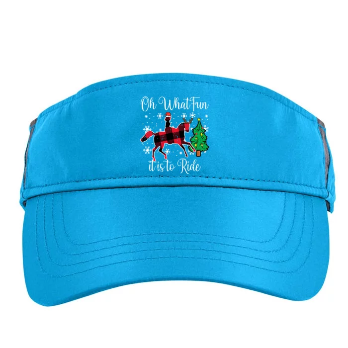 Horse Oh What Fun It Is To Ride Christmas Xmas Girls Adult Drive Performance Visor