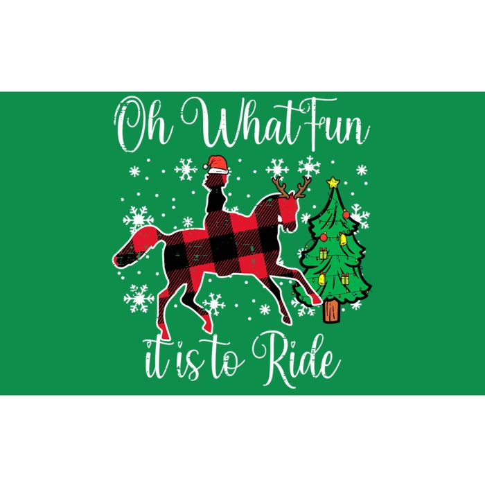 Horse Oh What Fun It Is To Ride Christmas Xmas Girls Bumper Sticker