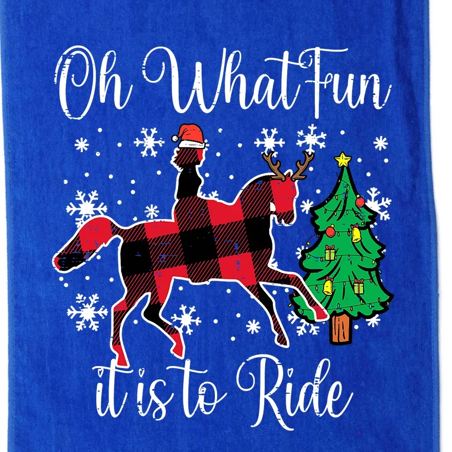 Horse Oh What Fun It Is To Ride Christmas Xmas Girls Platinum Collection Golf Towel