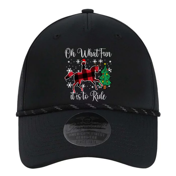 Horse Oh What Fun It Is To Ride Christmas Xmas Girls Women Performance The Dyno Cap