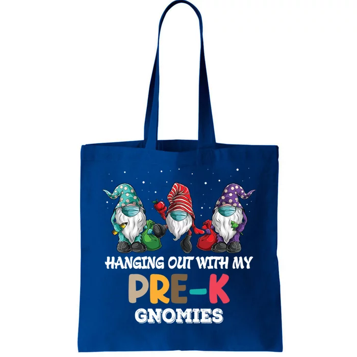 Hanging Out With My Prek Gnomies Christmas Teacher Gift Tote Bag