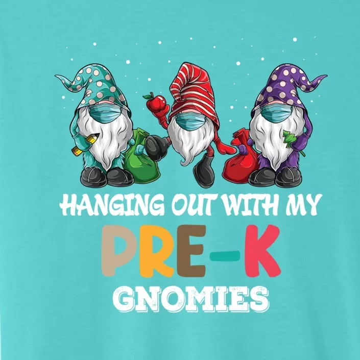 Hanging Out With My Prek Gnomies Christmas Teacher Gift ChromaSoft Performance T-Shirt