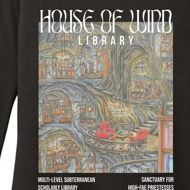 House Of Wind Library Velaris Throne Of Glass Womens CVC Long Sleeve Shirt