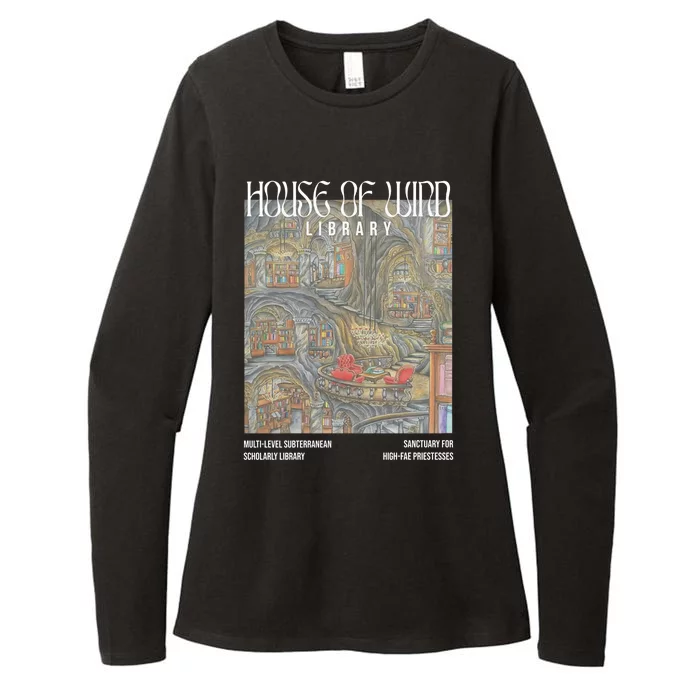 House Of Wind Library Velaris Throne Of Glass Womens CVC Long Sleeve Shirt