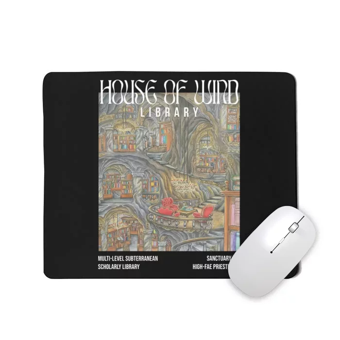 House Of Wind Library Velaris Throne Of Glass Mousepad