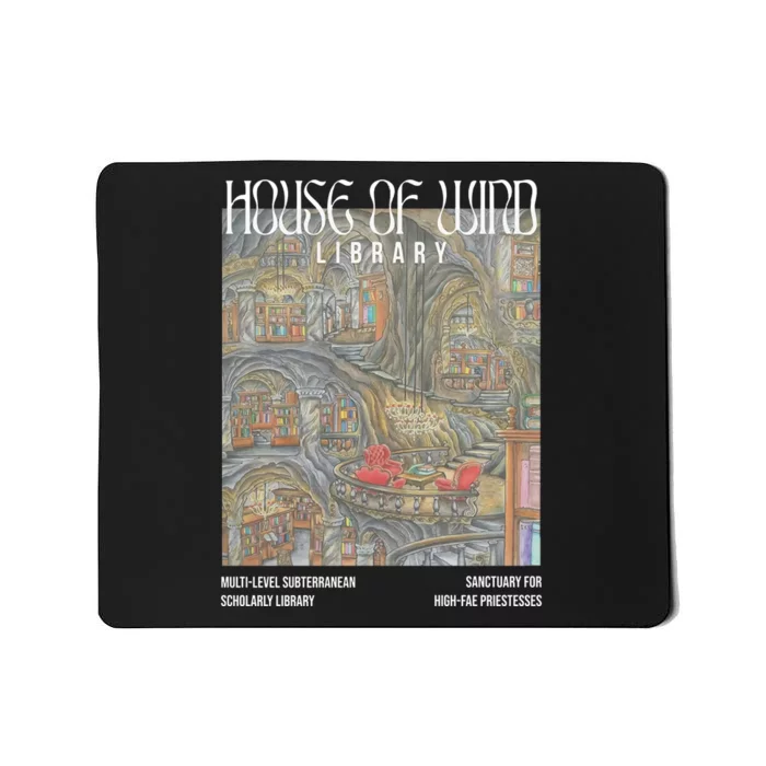 House Of Wind Library Velaris Throne Of Glass Mousepad