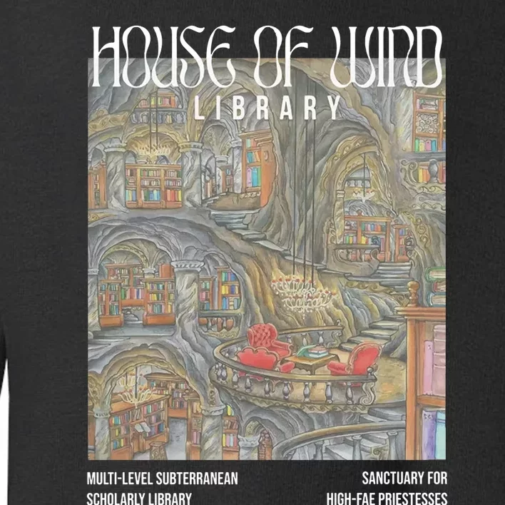 House Of Wind Library Velaris Throne Of Glass Toddler Sweatshirt