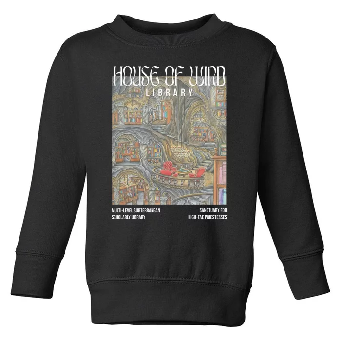 House Of Wind Library Velaris Throne Of Glass Toddler Sweatshirt