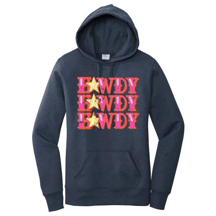 Howdy Rodeo Western Retro Vintage Country Southern Women's Pullover Hoodie