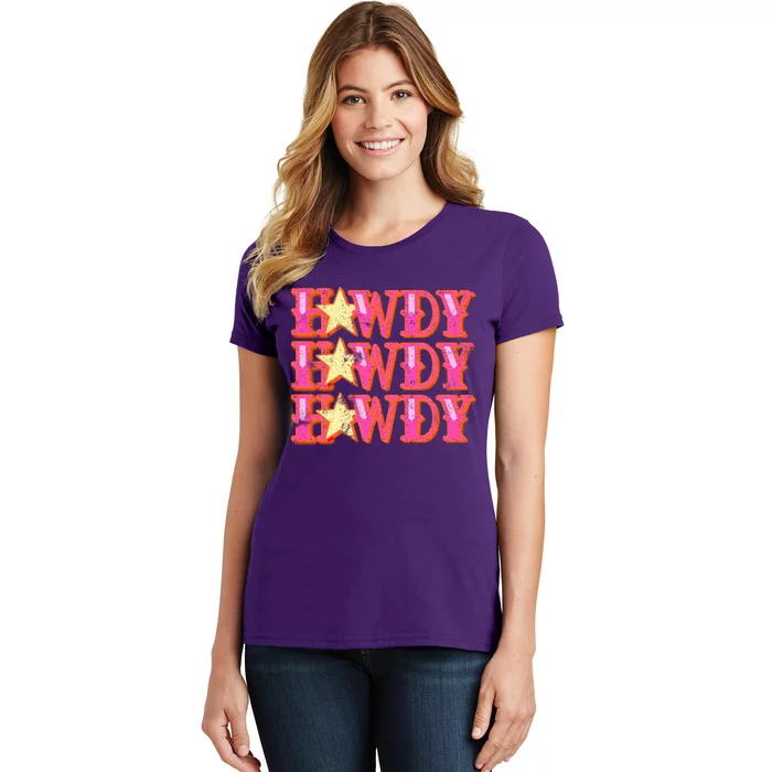 Howdy Rodeo Western Retro Vintage Country Southern Women's T-Shirt