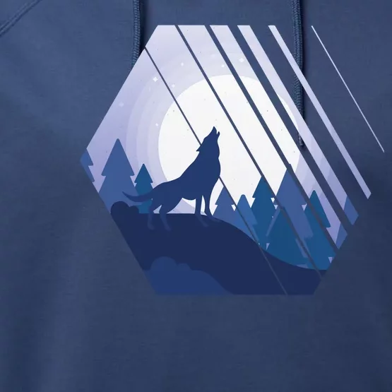 Howling Wolf Performance Fleece Hoodie