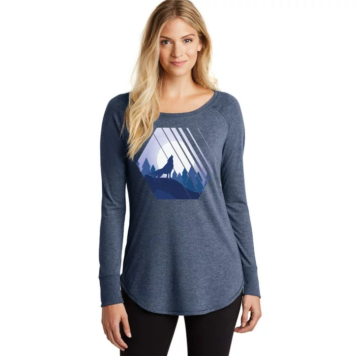 Howling Wolf Women's Perfect Tri Tunic Long Sleeve Shirt