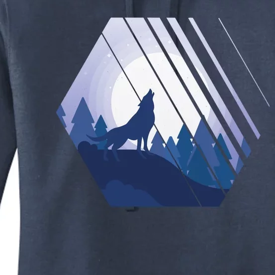 Howling Wolf Women's Pullover Hoodie