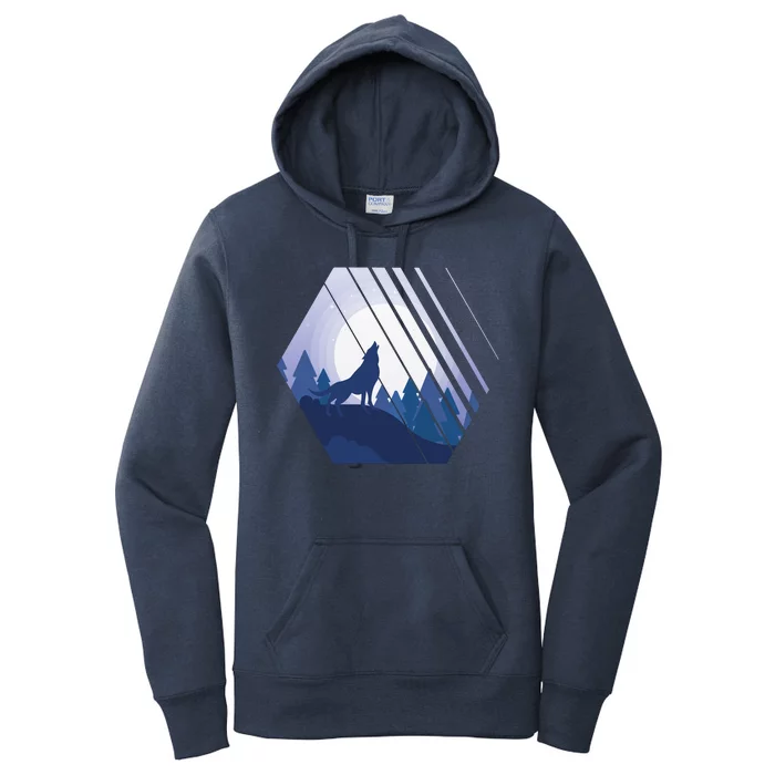 Howling Wolf Women's Pullover Hoodie